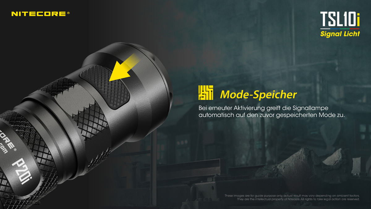 Nitecore Signal-Endkappe für i-Generation Lampen